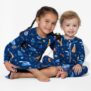 Bamboo Convertible Footie Romper - The Polar Express Baby & Toddler Sleepwear