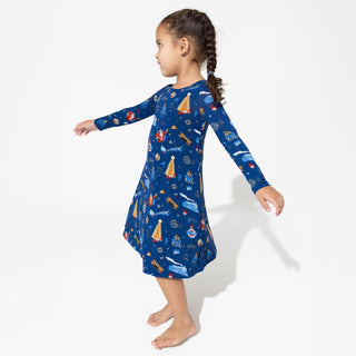Bamboo Long Sleeve Dress - The Polar Express Baby & Toddler Dresses