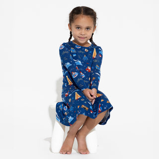 Bamboo Long Sleeve Dress - The Polar Express Baby & Toddler Dresses