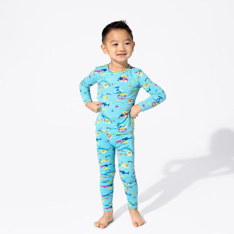 Bellabu Bear Bamboo Long Sleeve Pajama Set Baby Shark