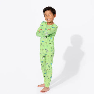 Bellabu Bear Long Sleeve Pajama Set - Soccer