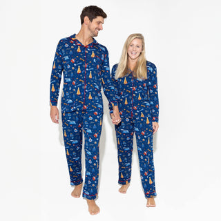 Women's Bamboo Long Sleeve Pajama Set - The Polar Express Pajamas