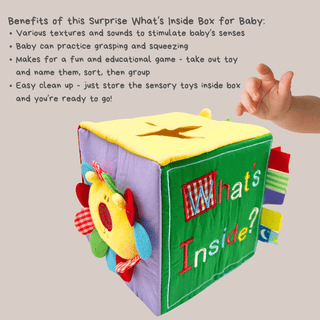 Baby Surprise Box What's Inside Box with Colorful Sensory Baby Toys Toy Genius Babies Toys