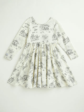 O Little Town of Bethlehem Twirl Dress Cotton Dresses Holy Pals Size: 02
