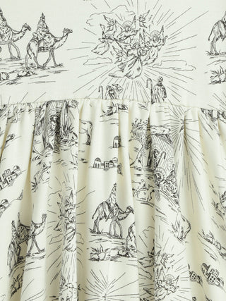 O Little Town of Bethlehem Twirl Dress Cotton Dresses Holy Pals Size: 02