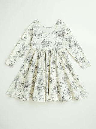 O Little Town of Bethlehem Twirl Dress Cotton Dresses Holy Pals Size: 02