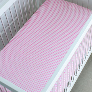 Birdie Bean Baby Girls Crib Sheet - Charlotte (Gingham)