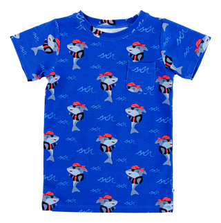 Birdie Bean Boy's Pocket T-Shirt - Sebastian (Pirates)