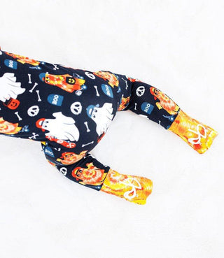 Bamboo Convertible Footie Romper - Austin (Ghosts) Birdie Bean Size: 0-3 Months