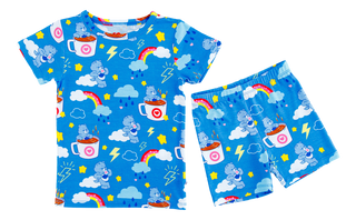 Birdie Bean Short Sleeve Pajama Set with Shorts - Care Bears Grumpy Coffee