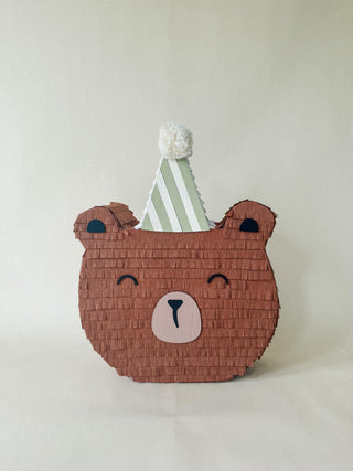 🐻 Birthday Bear Piñata – Handmade Party Decoration for Kids, Candy Holder Piñata mamaspinatas