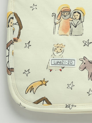 Away in a Manger Blanket Cotton Blankets Holy Pals Size: Baby