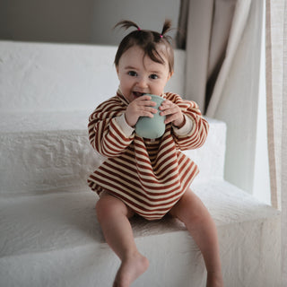 Silicone Sippy CupSilicone Sippy CupMushieColor: Shifting Sand