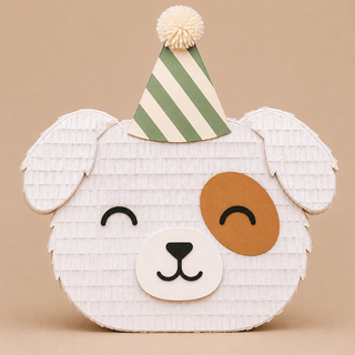 🐶 Party Puppy Piñata – Handmade Dog Party Decoration for Birthdays, Baby Showers & Puppy-Themed Celebrations Piñata mamaspinatas
