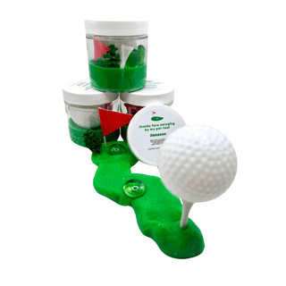 Golf Themed Play Dough Party Favors for Kids Sensory Activity Bin Playful Little Minds Select Your Desired Quantity: 8 Select Sticker Option For Lids: Generic Birthday Label That Matches Theme