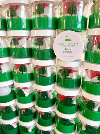 Golf Themed Play Dough Party Favors for Kids Sensory Activity Bin Playful Little Minds Select Your Desired Quantity: 8 Select Sticker Option For Lids: Generic Birthday Label That Matches Theme