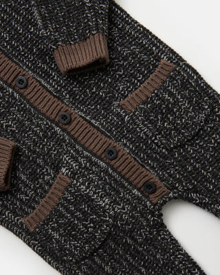 Long Sleeve Jumpsuit - Chunky comfywear 7AMEnfant Color: Oat Heather Grey Size: 0-3M