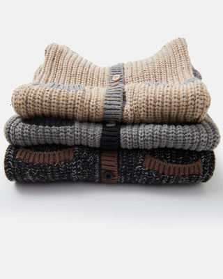 Long Sleeve Jumpsuit - Chunky comfywear 7AMEnfant Color: Oat Heather Grey Size: 0-3M