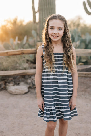 Mebie Baby Stripe Linen Dress | Baby Riddle