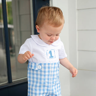 Collared First Birthday Jon Jon Jon Jon Seven Lantern Lane Size: 12M