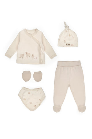 Little Lamb 5-Piece Organic Newborn Set 5 pcs newborn set Honey and Hive