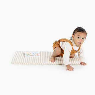 Wholesale Padded Changing Mat Padded Mat Gathre Color: Cafe Stripe