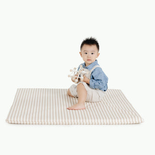 Wholesale Padded Mini Playmat Padded Mat Gathre Color: Cafe Stripe Shape: Square