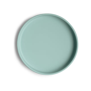 Classic Silicone Suction Plate silicone tableware Mushie Color: Cambridge Blue