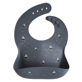 Silicone Baby BibSilicone BibMushieColor: Boat