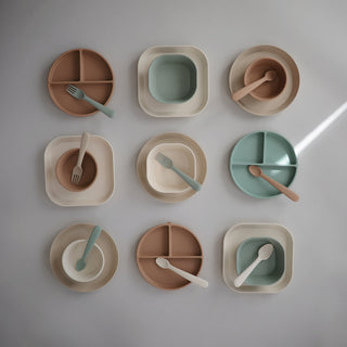Square Dinnerware Plates, Set of 2DinnerwareMushieColor: Blush