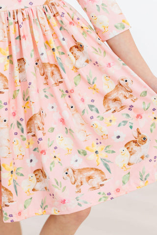 Chicks & Bunnies Ruffle Twirl Dress Twirl Ruffle Dress 3/4 Mila & Rose ® Size: 6-12M