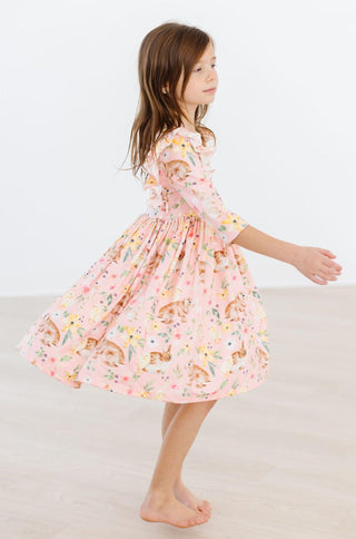 Chicks & Bunnies Ruffle Twirl Dress Twirl Ruffle Dress 3/4 Mila & Rose ® Size: 6-12M