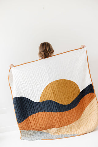 Clementine Kids Quilt Blanket - Sunset