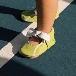 Tennis Match Knotted Bow Baby ShoeKnotted Bow MoccFreshly PickedStyle: Soft SoleSize: 1
