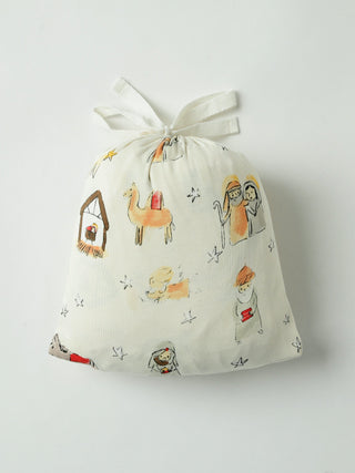 Away in a Manger Bedsheet Cotton Bedsheet Holy Pals Size: Crib