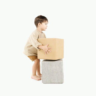 Wholesale Cubes Gathre Color: Stone Stripe