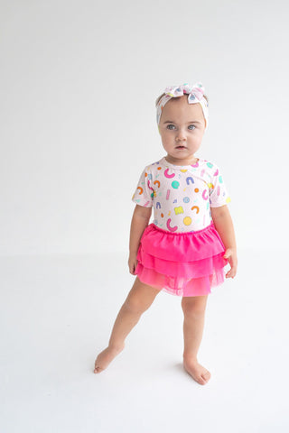 Dream Big Little Co x CoComelon Alphabet Dream Tutu Short Sleeve Bodysuit DressThe Dream Tutu Bodysuit DressDREAM BIG LITTLE COSize: 0-3M