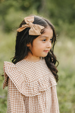 Gingham Ruffle Dress Mebie Baby Size: 2T