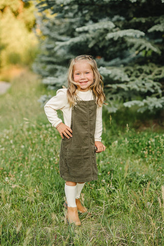 Green Corduroy DressMebie BabySize: 6-12