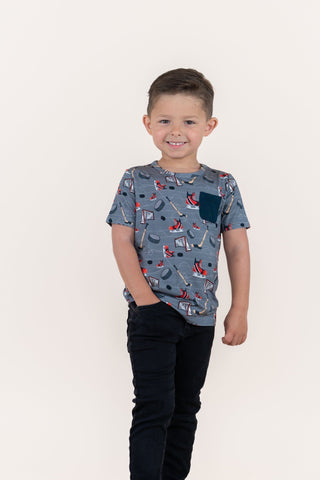 At The Rink Dream Pocket TeeThe Dream Pocket TeeDREAM BIG LITTLE COSize: 6-12M