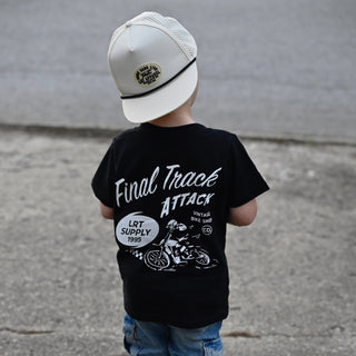 Final Track Attack Tee - BlackT-ShirtLITTLE RAD THINGSSize: 12/18M