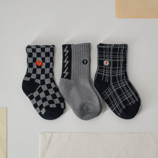 3-Pack "Check The Volts" Socks LITTLE RAD THINGS Size: Small Toddler (1-3T)