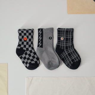 3-Pack "Check The Volts" Socks LITTLE RAD THINGS Size: Small Toddler (1-3T)