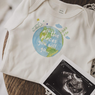 Graphic Bodysuit - Places You Will Go bodysuits Finn + Emma Color: Default Size: 0-3M