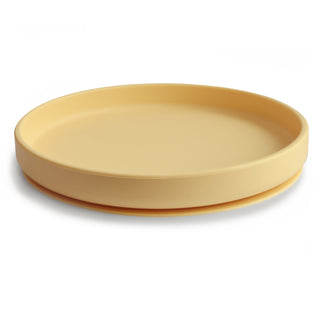 Classic Silicone Suction Plate silicone tableware Mushie Color: Shifting Sand