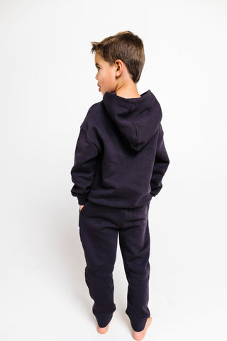 No Greater Love Vintage Washed Black Cotton Fleece Hoodie Sweater Holy Pals Size: 02