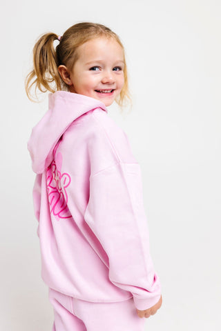 No Greater Love Pink Cotton Fleece Hoodie Sweater Holy Pals Size: 02