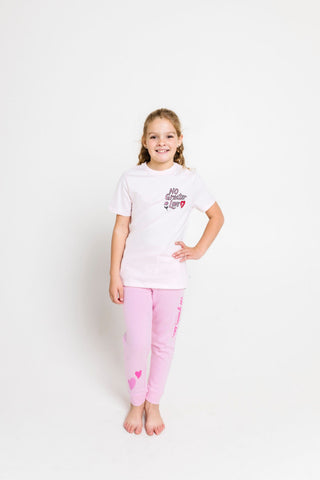No Greater Love Pink Cotton Short Sleeve T-Shirt T-Shirt Holy Pals Size: 02