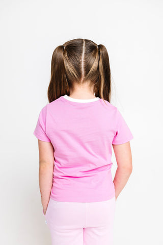 Pink Prayer Pocket Cotton Short Sleeve T-Shirt T-Shirt Holy Pals Size: 02