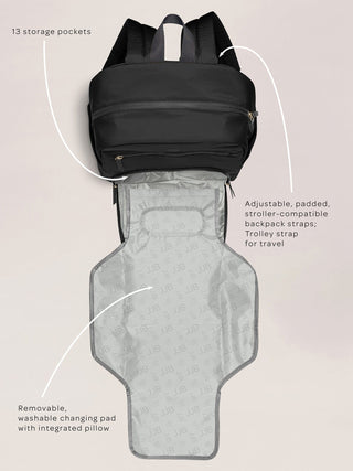 Deluxe Backpack Diaper Bag - Black JuJuBe